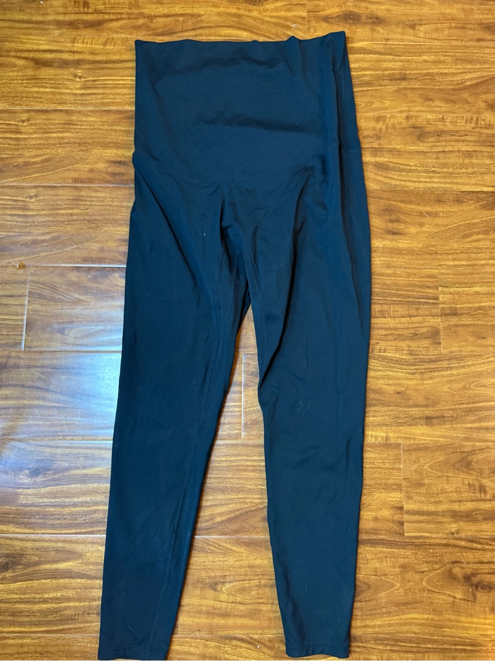 Women’s Maternity Black Leggings - Comfortable Stretch Bottoms